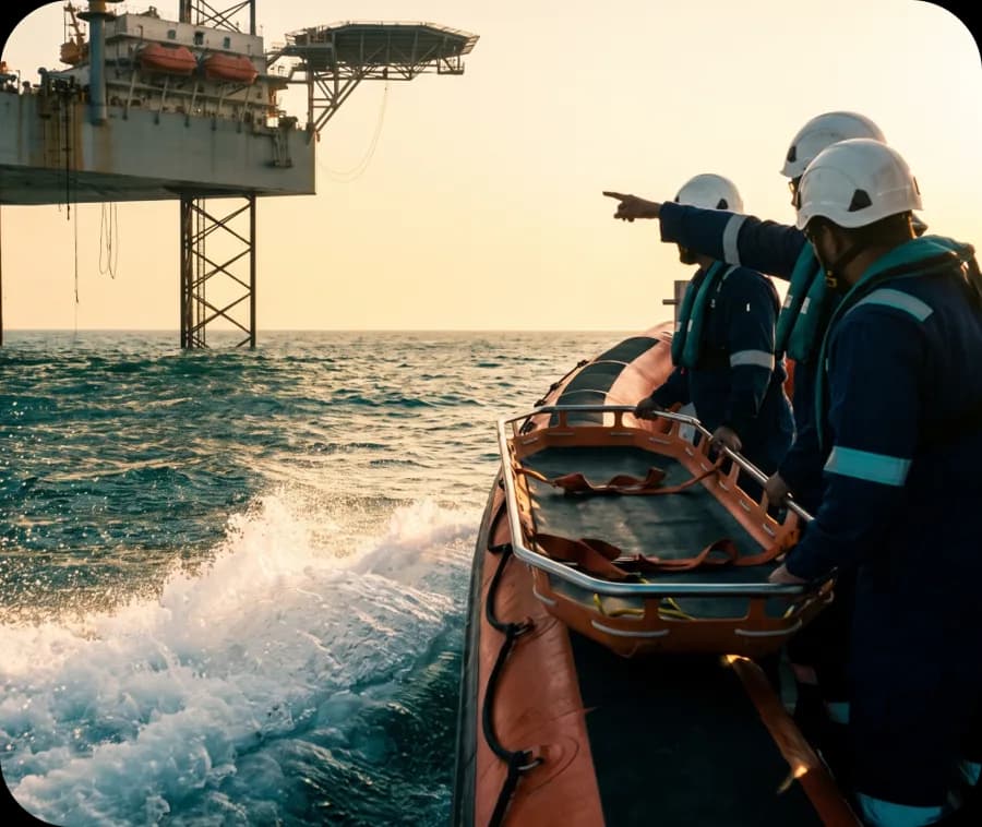 Offshore rescue team