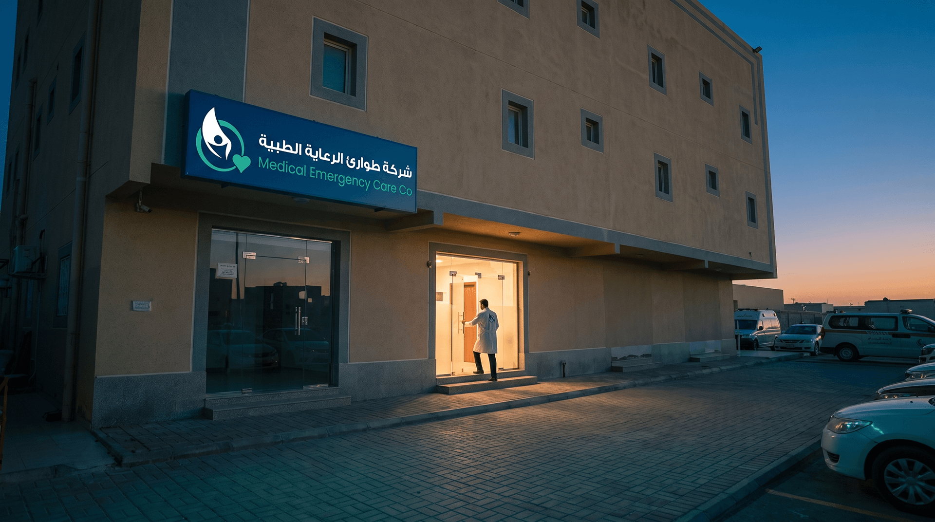 Medical Emergency Care Co. complex in Hijrat Harad