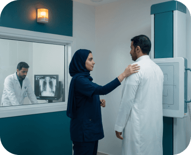 Doctor consulting a patient